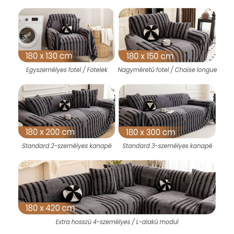 🛋️ Puha, csúszásgátló bársony kanapetakaró – nem csúszkál, nem gyűrődik, kényelmes és elegáns! ✨ Platás utánvéttel!
