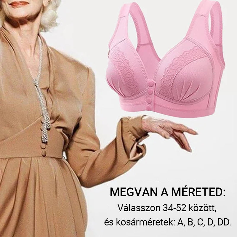 Utálod a hátul kapcsolós, szorító melltartókat? 🎁 Ez a 2025-ös előlapi rögzítésű pamut melltartó légző, bőrbarát, és egy mozdulattal felvehető – mintha nem is viselnéd. 🔥 1+1 ingyen + utánvétel!