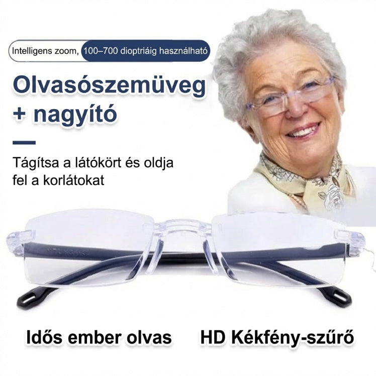 🔥 1+1 ingyenes! Összpontosító olvasószemüveg – közelre és távolra is éles látás! 👓✨ Nem kell levenned olvasáshoz, nézz fel vele a tévére i