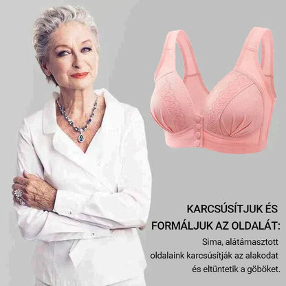 Utálod a hátul kapcsolós, szorító melltartókat? 🎁 Ez a 2025-ös előlapi rögzítésű pamut melltartó légző, bőrbarát, és egy mozdulattal felvehető – mintha nem is viselnéd. 🔥 1+1 ingyen + utánvétel!