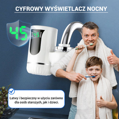 Azonnali, tartály nélküli elektromos melegvíz-készítő csap