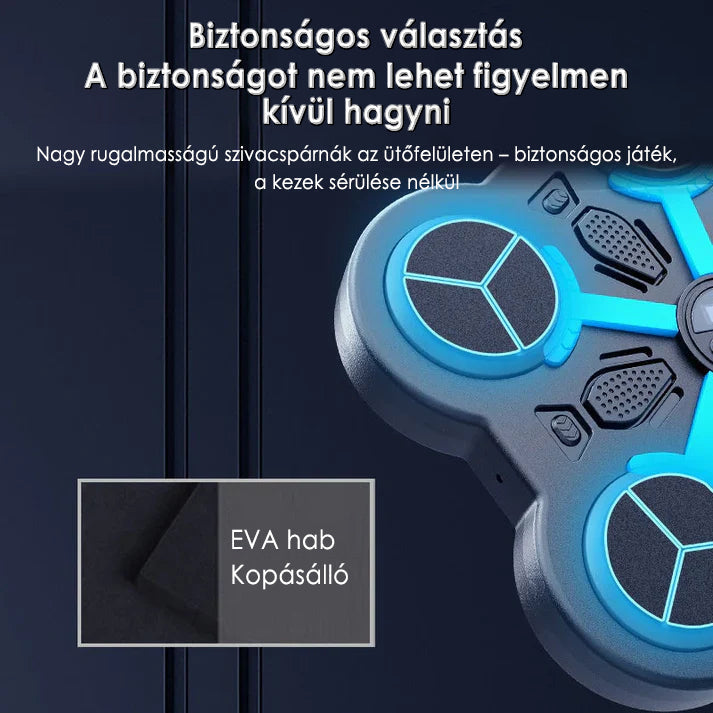 🥊 Zenei Box Fal – Interaktív Célpont Játék | Reakcióidő- és Ritmusedzés | Felnőtteknek és Gyerekeknek