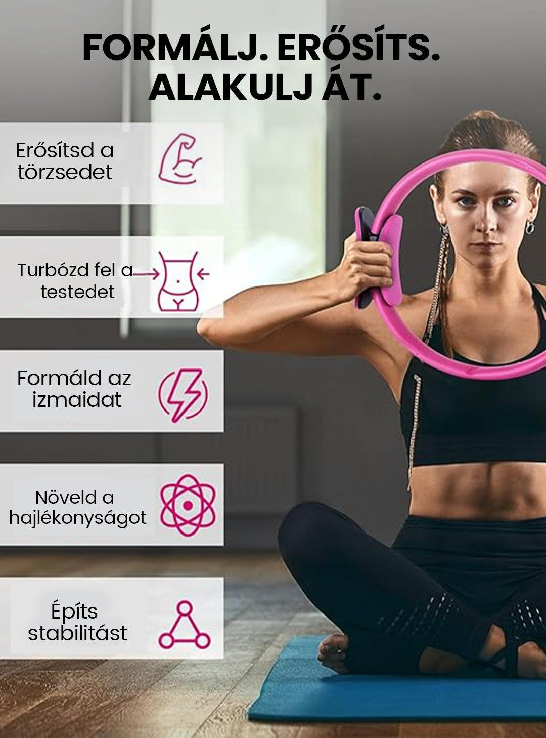 💪✨Többfunkciós fitneszgyűrű! Eszközök az ellenállásos edzéshez