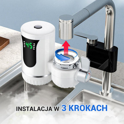 Azonnali, tartály nélküli elektromos melegvíz-készítő csap