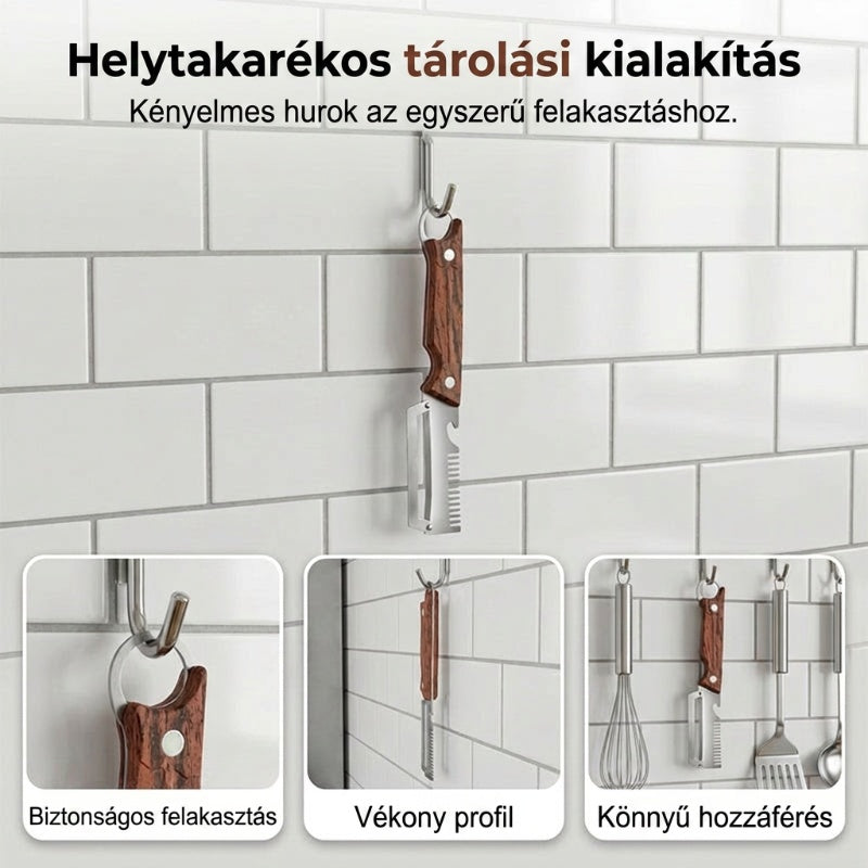 🔪 2 az 1-ben gyümölcshámozó + bornyitó – praktikus segítő a konyhában és a pulton! 🍷🍎 Platás utánvéttel!