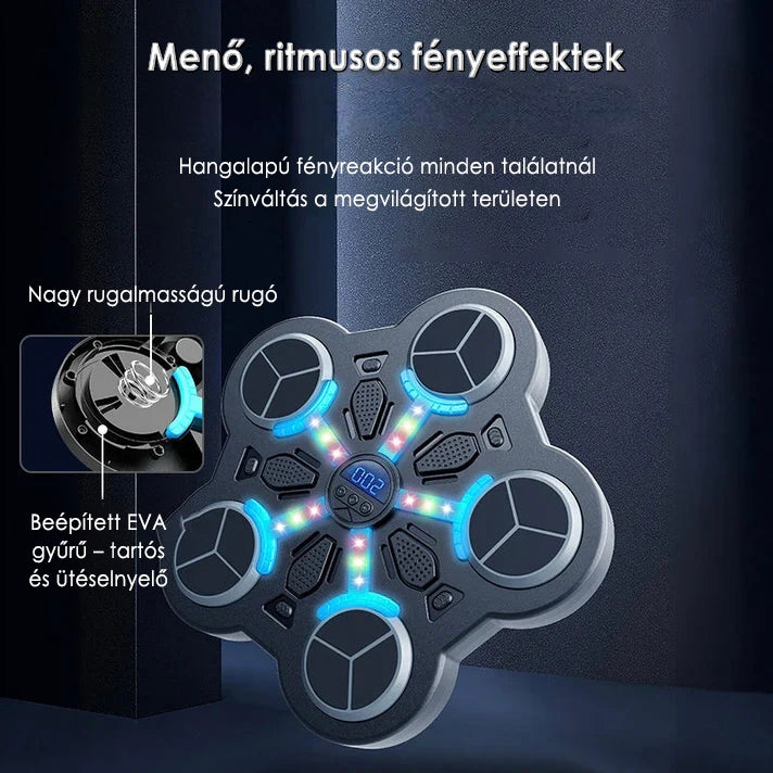 🥊 Zenei Box Fal – Interaktív Célpont Játék | Reakcióidő- és Ritmusedzés | Felnőtteknek és Gyerekeknek