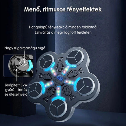 🥊 Zenei Box Fal – Interaktív Célpont Játék | Reakcióidő- és Ritmusedzés | Felnőtteknek és Gyerekeknek