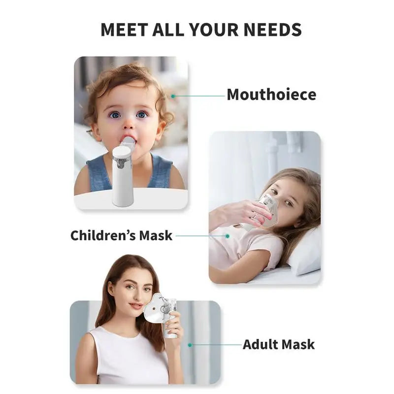 ClearFlow™ Hordozható Inhalátor | Asztma, Allergia & Köhögés Enyhítésére - Gyors Megkönnyebbülés, Könnyen Használható