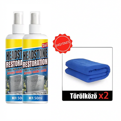 🏛️ Sírtisztító Spray – Gyors Hatású | Gránithoz, Márványhoz, Kék Kőhöz, Természetes Kőhöz – Utánvéttel 🌿✨