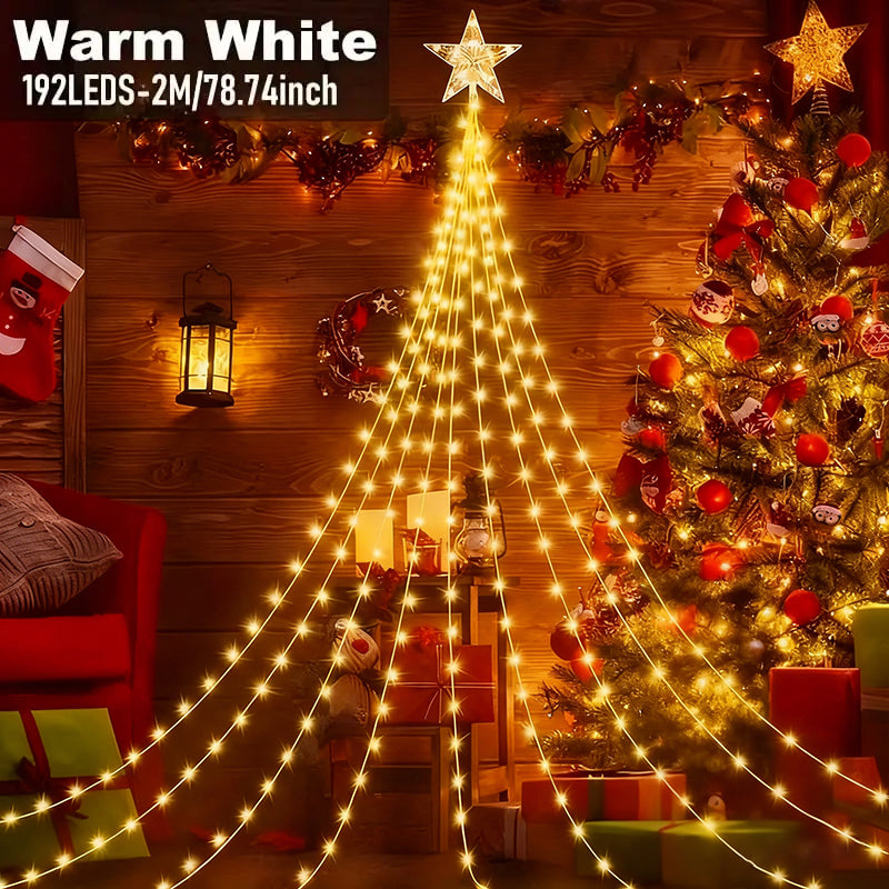🎁Korai karácsonyi akció 50% kedvezmény🎄Starlight Cascade karácsonyfa világítás