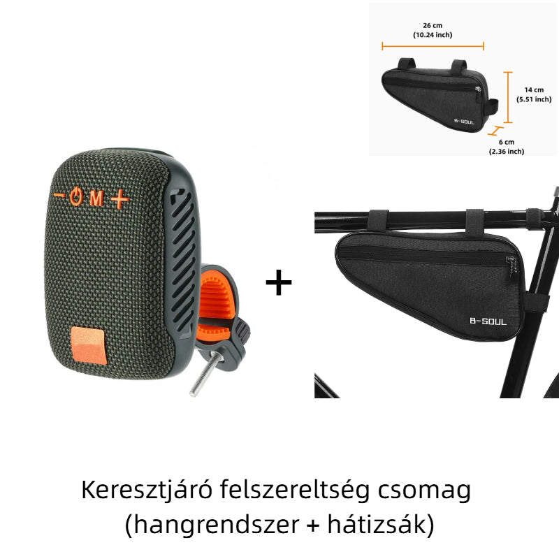 🚴♂️ Esőben és Verejtékben is Működik! IPX5 Vízálló Sport Hangszóró | Bicikli Kormányra Szerelhető, TWS, Hosszú Üzemidő - A Legjobb Társ Edzéseken