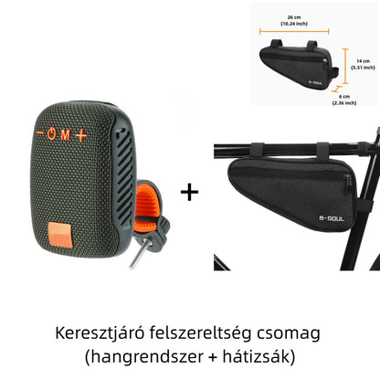 🚴♂️ Esőben és Verejtékben is Működik! IPX5 Vízálló Sport Hangszóró | Bicikli Kormányra Szerelhető, TWS, Hosszú Üzemidő - A Legjobb Társ Edzéseken