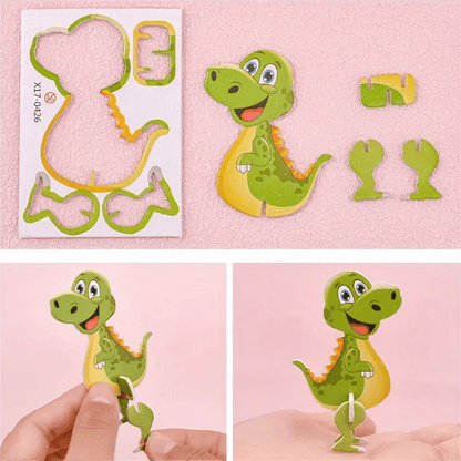 🎁 Oktatási 3D rajzfilm puzzle – tanulás játékosan, fejleszti a kreativitást és a logikát! 🧩✨ Utánvéttel!