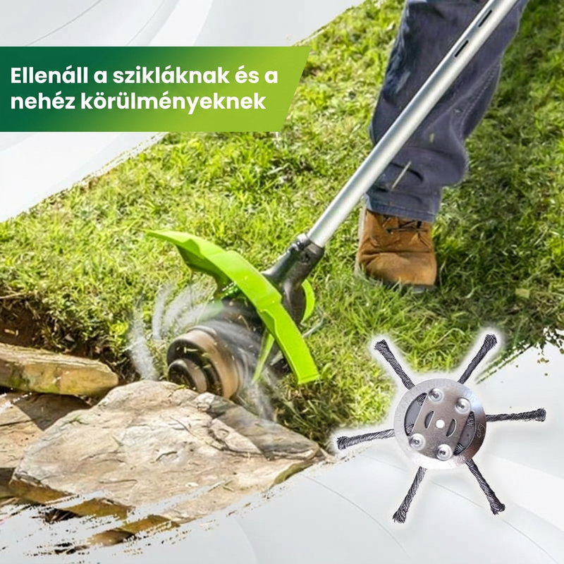 🔥 Cérnavágó póthegy – acél drót fűvágó fej! Erősebb a nejlonnál, vágja a gazt, szedi a bozótot! 🌿✂️ Raktáron, utánvéttel! 📦