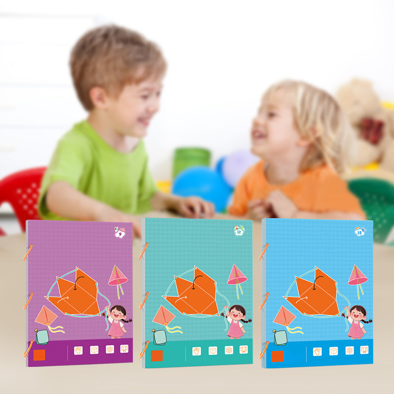 📘 3D Geometriai Könyv – Húzós Meglepetés | Montessori Foglalkoztató 🧸👶