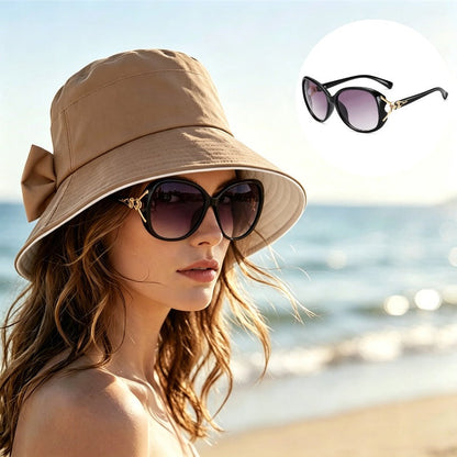 👒☀️ Széles karimájú, masnis napvédő kalap nőknek – UPF 50+ védelem, összecsukható, utazáshoz tökéletes! Platás utánvéttel!
