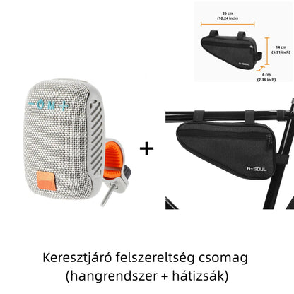 🚴♂️ Esőben és Verejtékben is Működik! IPX5 Vízálló Sport Hangszóró | Bicikli Kormányra Szerelhető, TWS, Hosszú Üzemidő - A Legjobb Társ Edzéseken