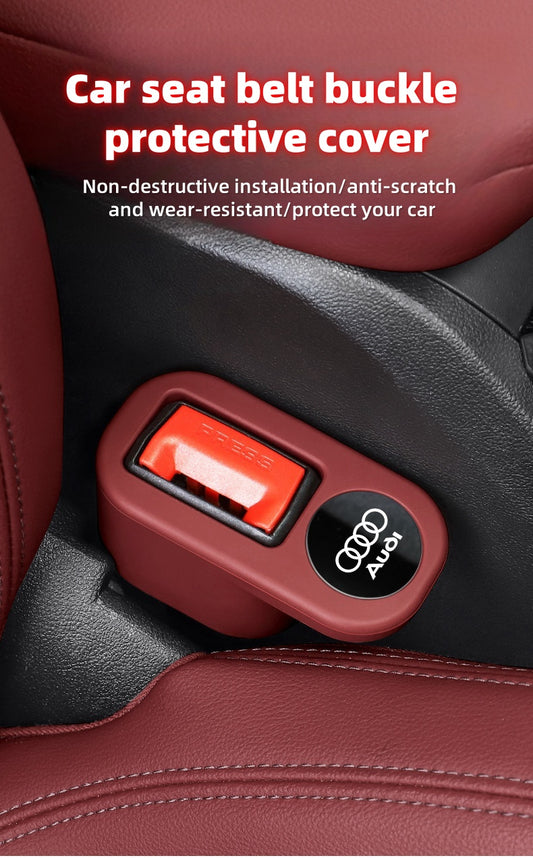 Autós biztonsági öv aljzatvédő szilikon burkolat rögzítő