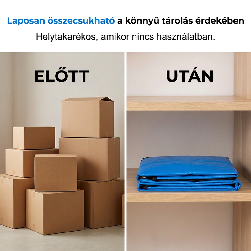 🚚📦 Összecsukható tároló és költöztető táska – extra nagy kapacitás, lapra hajtható, megerősített fogantyúk! 🏠👜 Otthoni szervezéshez és költözéshez tökéletes. Utánvéttel!