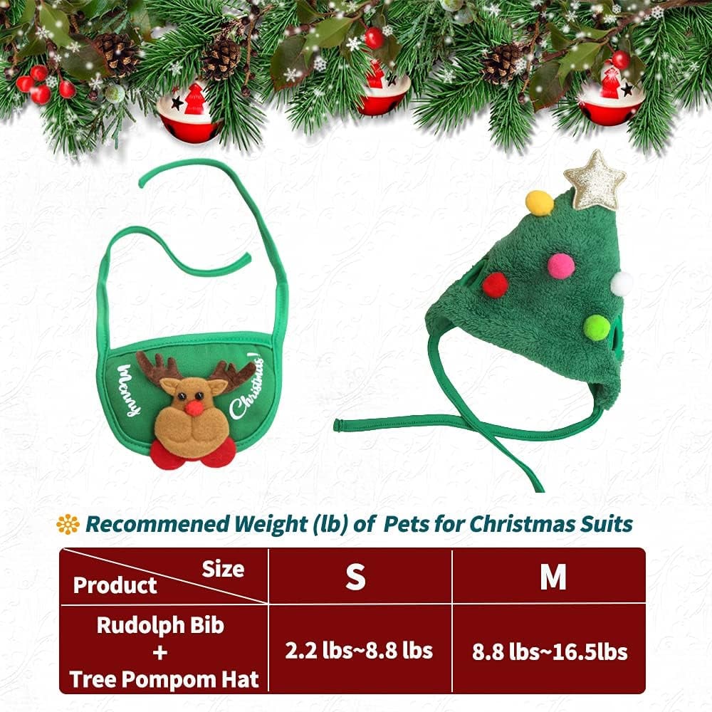 🎄Aranyos karácsonyfa sapka pomponokkal