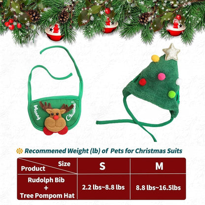 🎄Aranyos karácsonyfa sapka pomponokkal