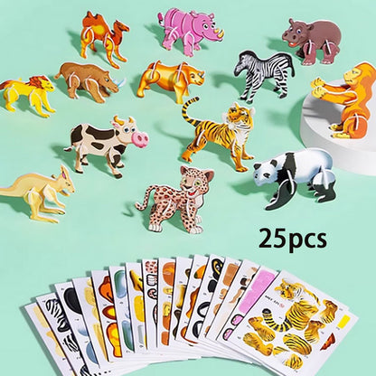 🎁 Oktatási 3D rajzfilm puzzle – tanulás játékosan, fejleszti a kreativitást és a logikát! 🧩✨ Utánvéttel!