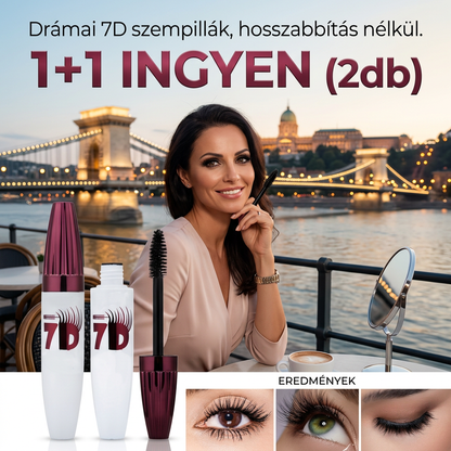 🎁 AKCIÓ: 1+1 GRATIS! Vízálló Szempillaspirál | Nem Mosódik El, Extra Hosszú – Tökéletes Pillantás Minden Napra 👁️💧✨