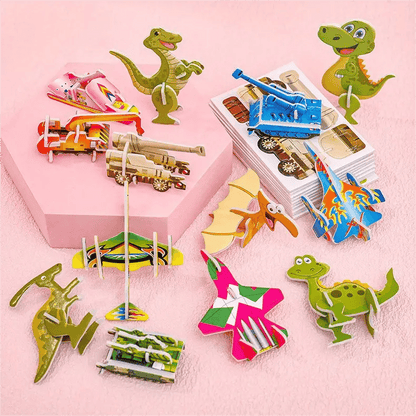 🎁 Oktatási 3D rajzfilm puzzle – tanulás játékosan, fejleszti a kreativitást és a logikát! 🧩✨ Utánvéttel!
