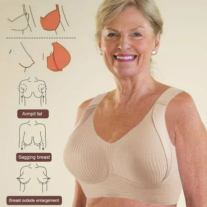 ✨ Bomba Forma, Zéró Nyomás! Sima Felületű Varrat Nélküli Melltartó | Push-Up Hatás, Lágy Támasztó Kúpok, Nem Látszik ki - Nagyobb Mellet Szépen Formál, Minden Ruhához 👗🔝