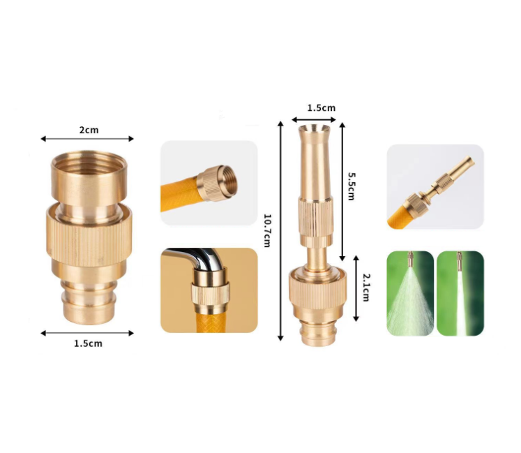 🔥 Nagynyomású vízsugárzó – ajándék rézcső-adapterrel! 10x erősebb víznyomás, fém kivitel, autóhoz, kerthez. 💧🚀 Utánvéttel!