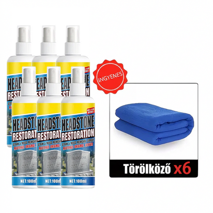 🏛️ Sírtisztító Spray – Gyors Hatású | Gránithoz, Márványhoz, Kék Kőhöz, Természetes Kőhöz – Utánvéttel 🌿✨
