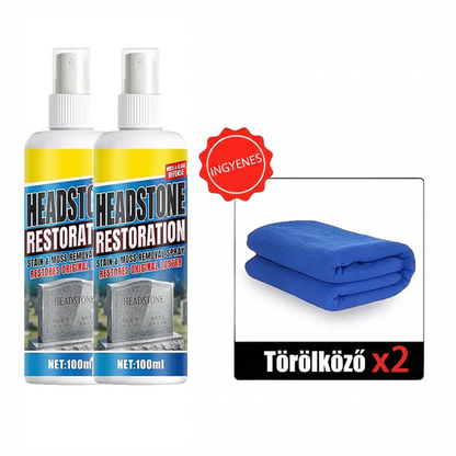 🏛️ Sírtisztító Spray – Gyors Hatású | Gránithoz, Márványhoz, Kék Kőhöz, Természetes Kőhöz – Utánvéttel 🌿✨