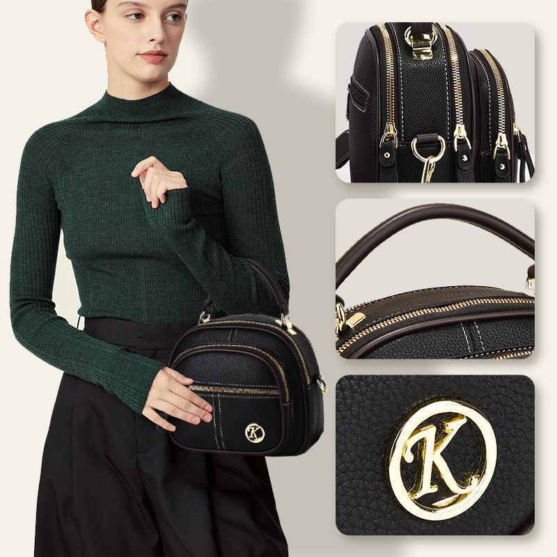 👜 Elegáns Női Kereszttest Táska | Klasszikus Design, Állítható Vállpánt, Többrekeszes - PU Bőr, Tartós, Tökéletes Mindennapi Használatra 🧳