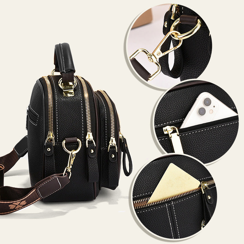 👜 Elegáns Női Kereszttest Táska | Klasszikus Design, Állítható Vállpánt, Többrekeszes - PU Bőr, Tartós, Tökéletes Mindennapi Használatra 🧳