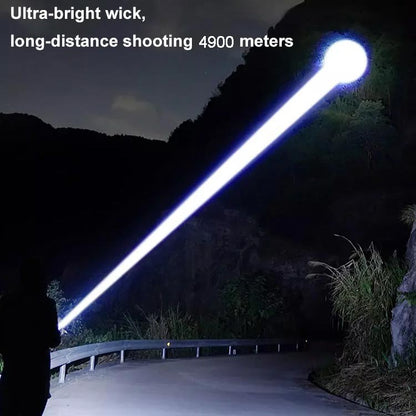 🔋 USB-Tölthető Zoom Taszlólámpa | 3000 Lumen Erős Fény, Állítható Sugár - Kemping, Szabadulószoba, Éjszakai Kirándulás 🌙✨