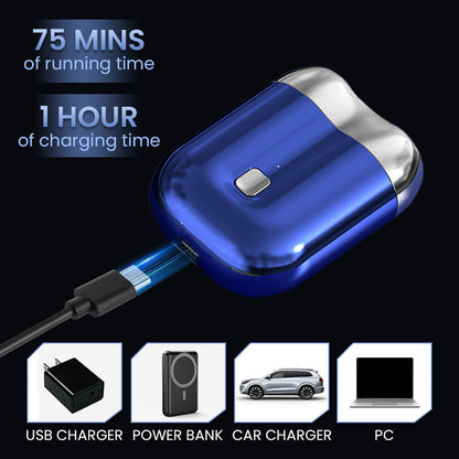 🔥 2025 Mini USB Borotva - Hordozható, Gyors Töltés, Szőrtelenítő Férfiaknak/Nőknek