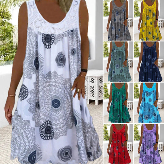 🔥 Nyomtatott Ujjatlan Nyári Női Ruha | Divatos Kényelmes Szett Minden Alkalomra 👗✨