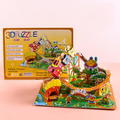 🧩 3D Kirakós Játék – Gyermekek Okos Fejlesztő Játéka | Logikai Gondolkodás, Mozgásos Koordináció | 5 Éves kortól
