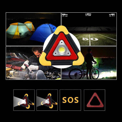 🚗Napelemes Vészhelyzeti Háromszög - 3 in 1 Biztonsági Jelzőfény Az Útra