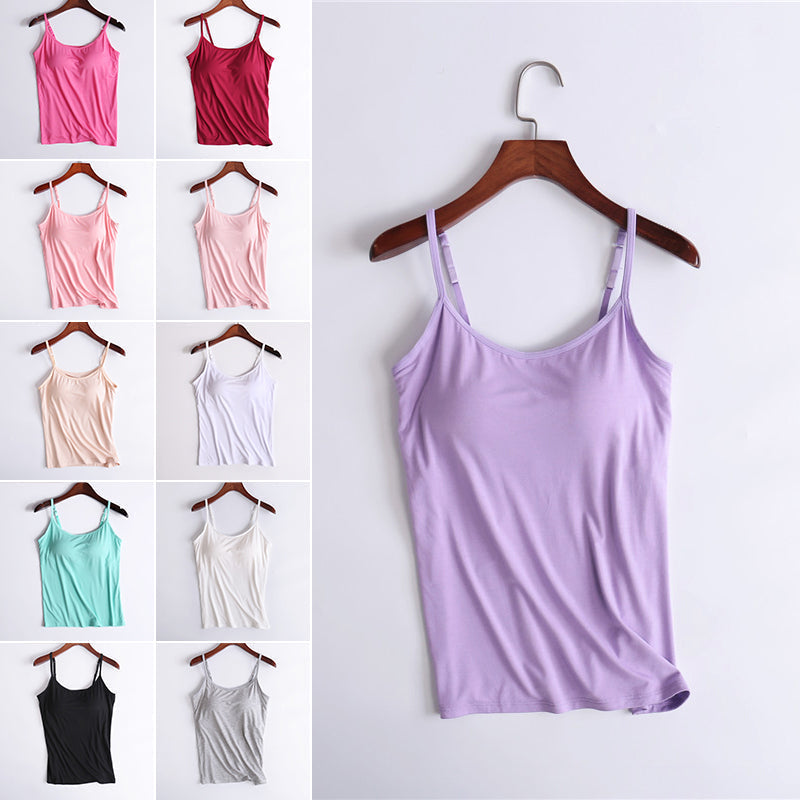 👕 Tank Top Beépített Melltartóval | Kényelmes & Praktikus – Elegáns Alapdarab Minden Napra ✨💕