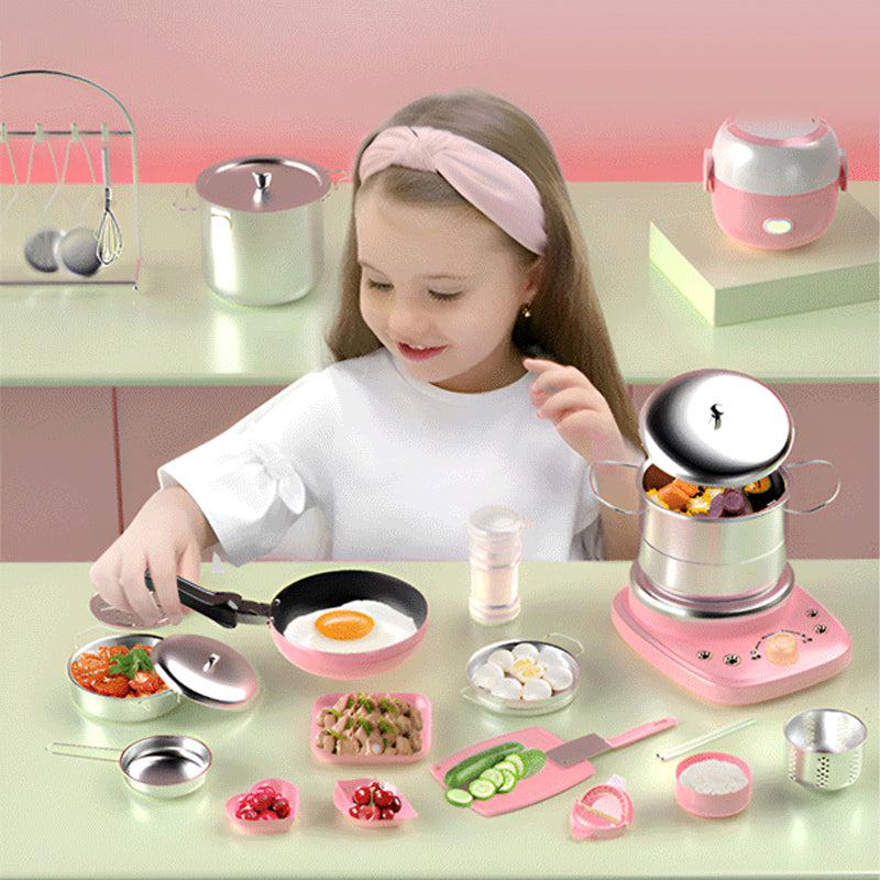 🎁 INGYENES Adapter! Valódi Mini Konyha Játék 3-8 Éves Lányoknak Fiúknak | Szerepjáték, Fakísérlet Főzőkészlet