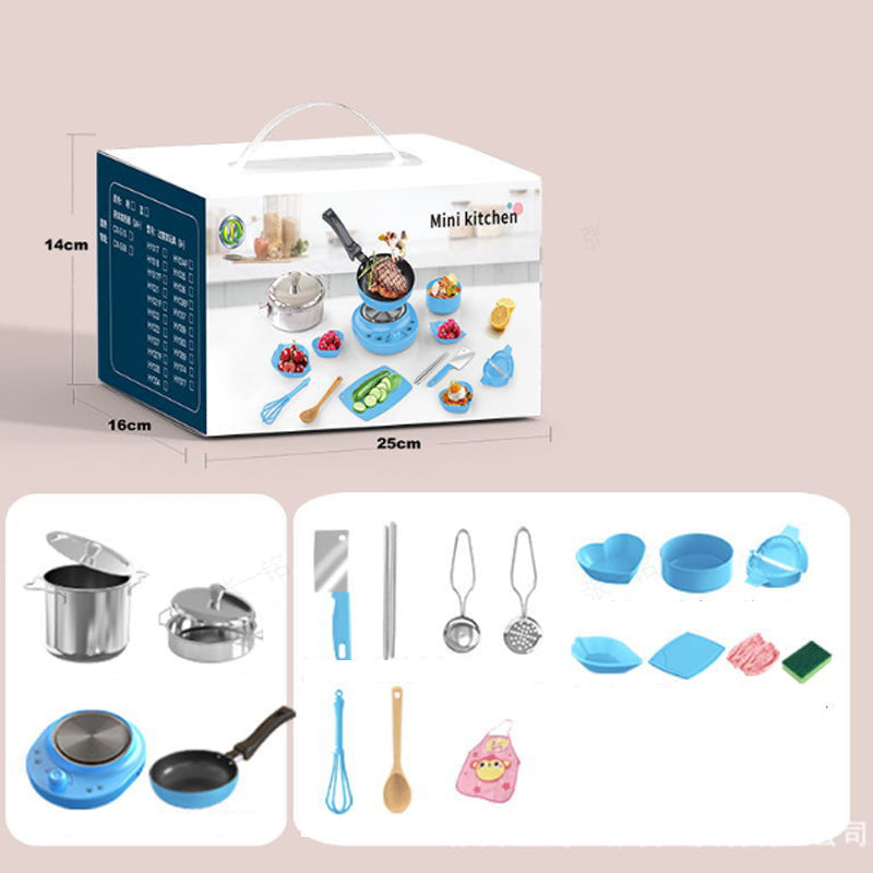 🎁 INGYENES Adapter! Valódi Mini Konyha Játék 3-8 Éves Lányoknak Fiúknak | Szerepjáték, Fakísérlet Főzőkészlet