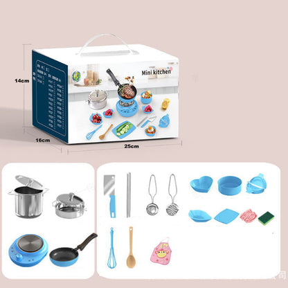 🎁 INGYENES Adapter! Valódi Mini Konyha Játék 3-8 Éves Lányoknak Fiúknak | Szerepjáték, Fakísérlet Főzőkészlet