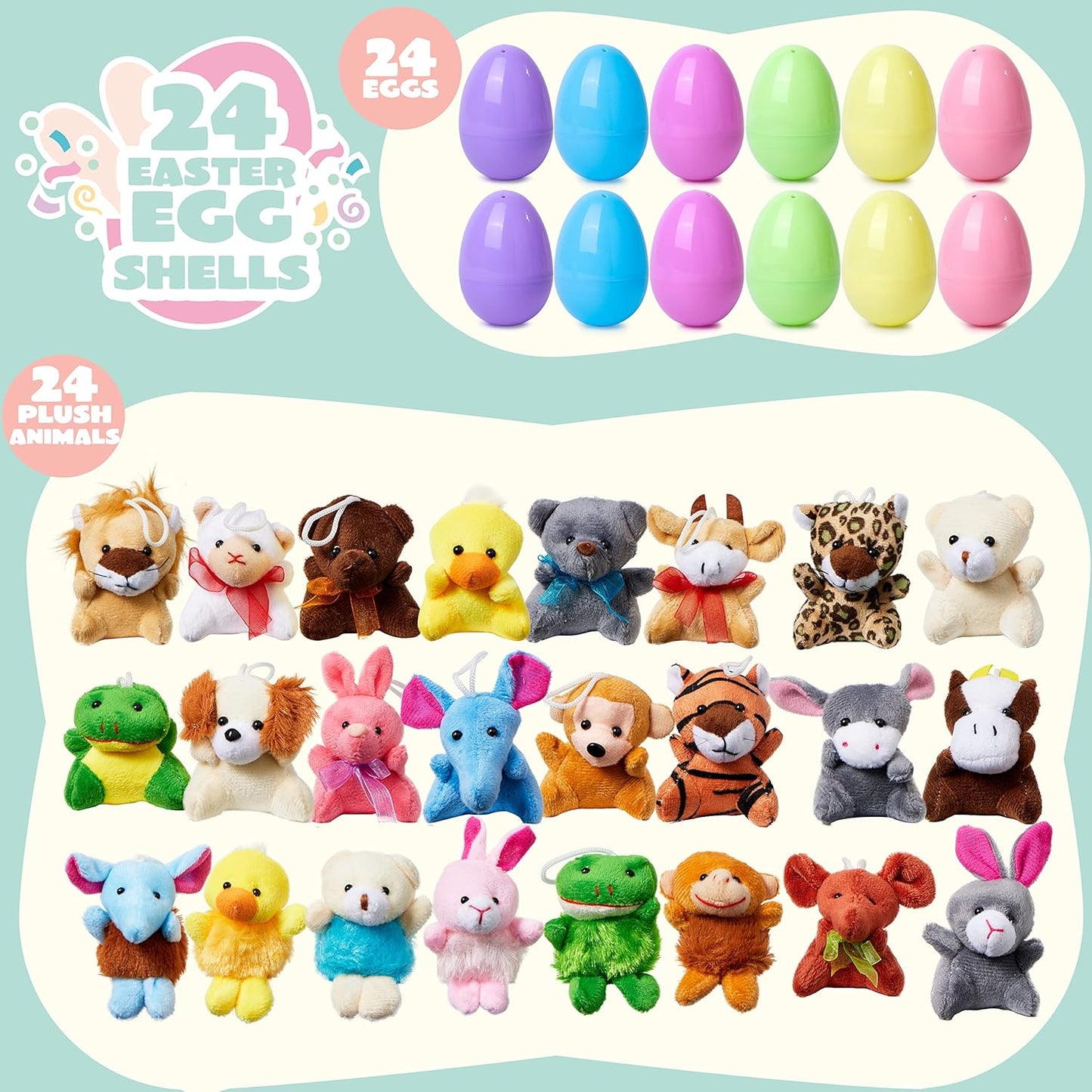 Lassan Kelő Squishy Játék Húsvétra | 12/24 DB Előretöltött Tojás - Kreatív Játék, Szenzoros Élmény Gyerekeknek