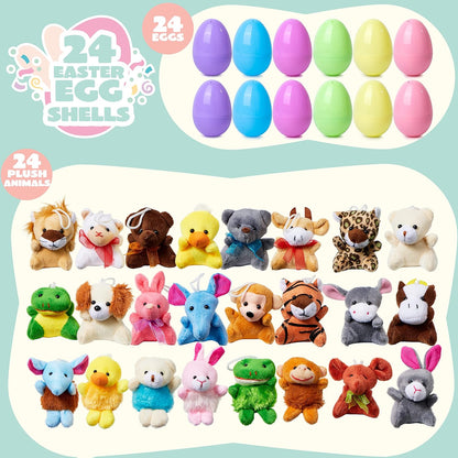 Lassan Kelő Squishy Játék Húsvétra | 12/24 DB Előretöltött Tojás - Kreatív Játék, Szenzoros Élmény Gyerekeknek