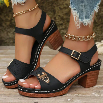 👡Nyári női Chunky Magassarkú szandálok