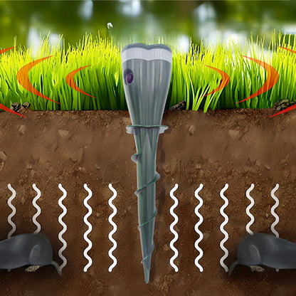 🌱🔊 Napelemes vízálló állatriasztó – mozgásérzékelős ultrahang, vegyszermentes védelem kertedbe! 🦊 Utánvéttel!