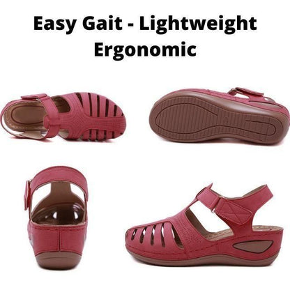 🎁 Orthopéd Szandál Nőknek | Prémium Könnyű Bőr Kényelmes Egészségügyi Lábbeli 👞✨