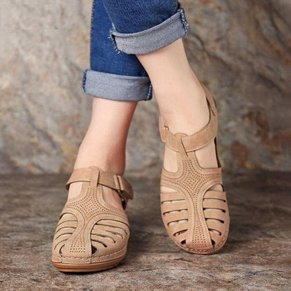 🎁 Orthopéd Szandál Nőknek | Prémium Könnyű Bőr Kényelmes Egészségügyi Lábbeli 👞✨