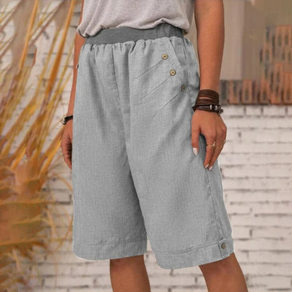 【S-4XL】🏖️Flapped nyári rövidnadrág zsebekkel nők számára